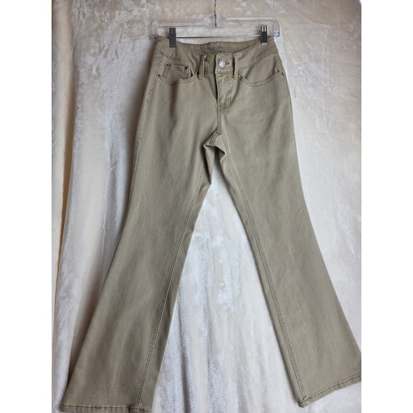 Time and Tru Denim - Time and Tru Womens Khaki Bootcut Jeans Size 8 Petite